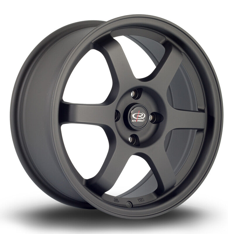 Rota Grid 17x7.5" 5x114.3 ET45, Noir Mat