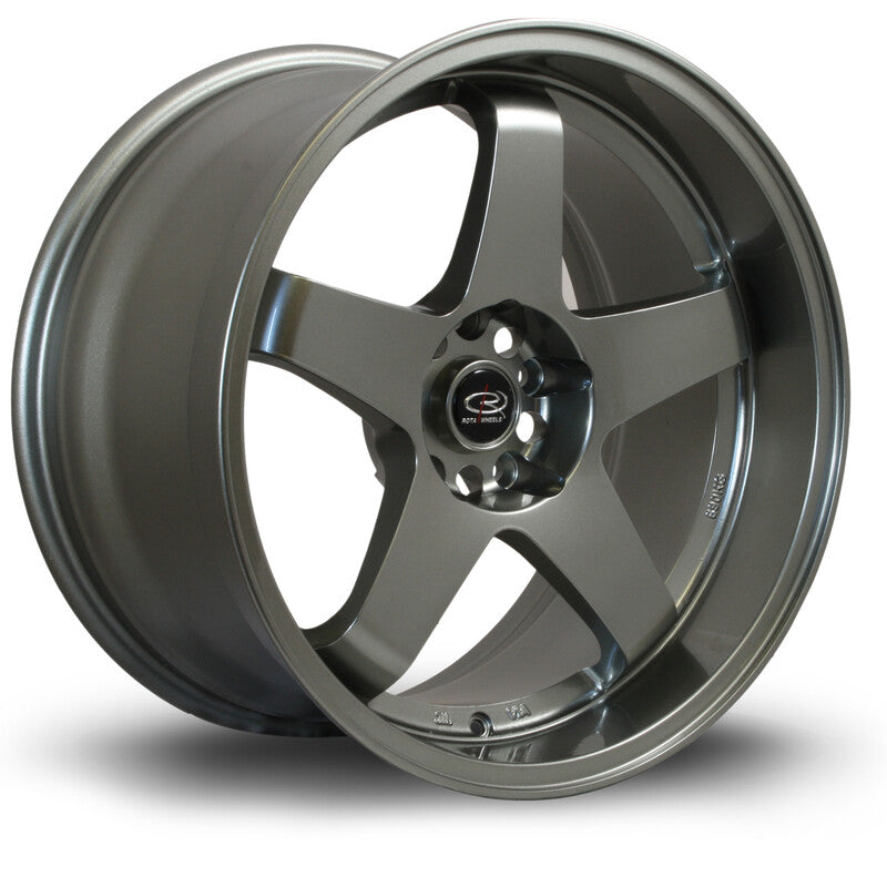 Rota GTR-D 18x10" 5x114.3 ET12, Gris Métal