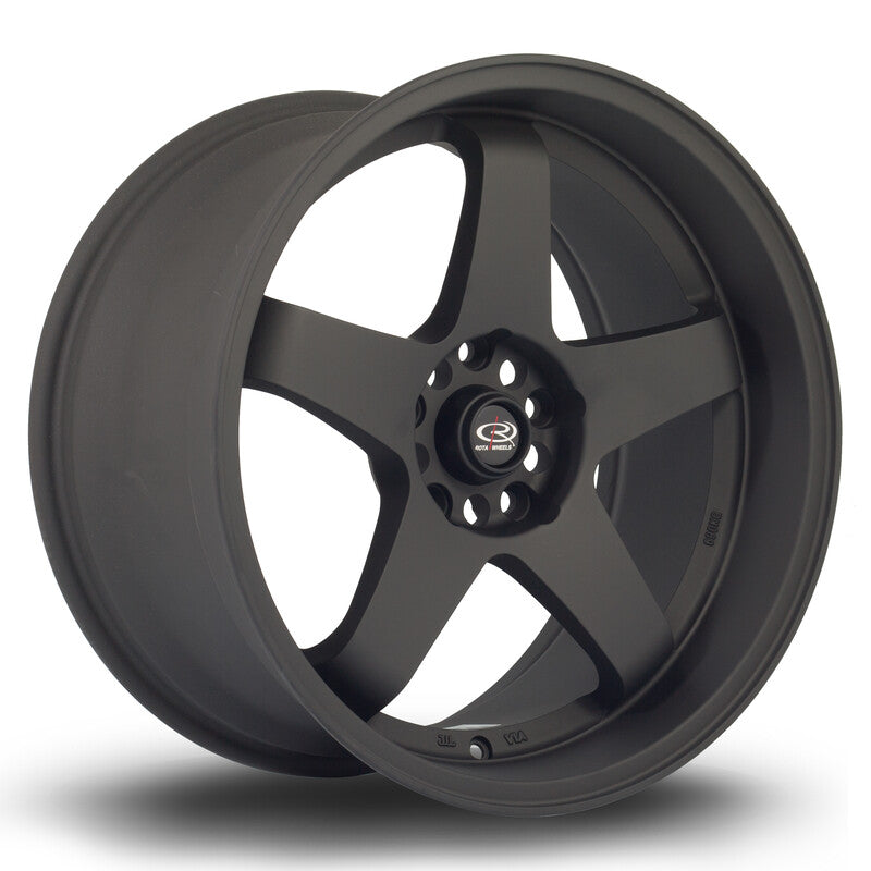 Rota GTR-D 18x9.5" 5x114.3 ET12, Noir Mat