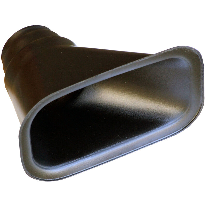 Revotec Rectangular Air Intake, Inlet 150x75 mm, Offset Outlet 63-76 mm