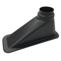 Revotec-Lufteinlass, rechteckig, Eingang 255x80 mm, exzentrischer Ausgang 63-76 mm