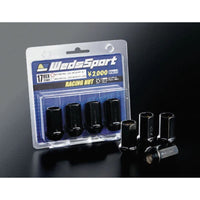 Black Forged Steel WedsSport Lug Nuts M12x1.25 (Pack of 4)