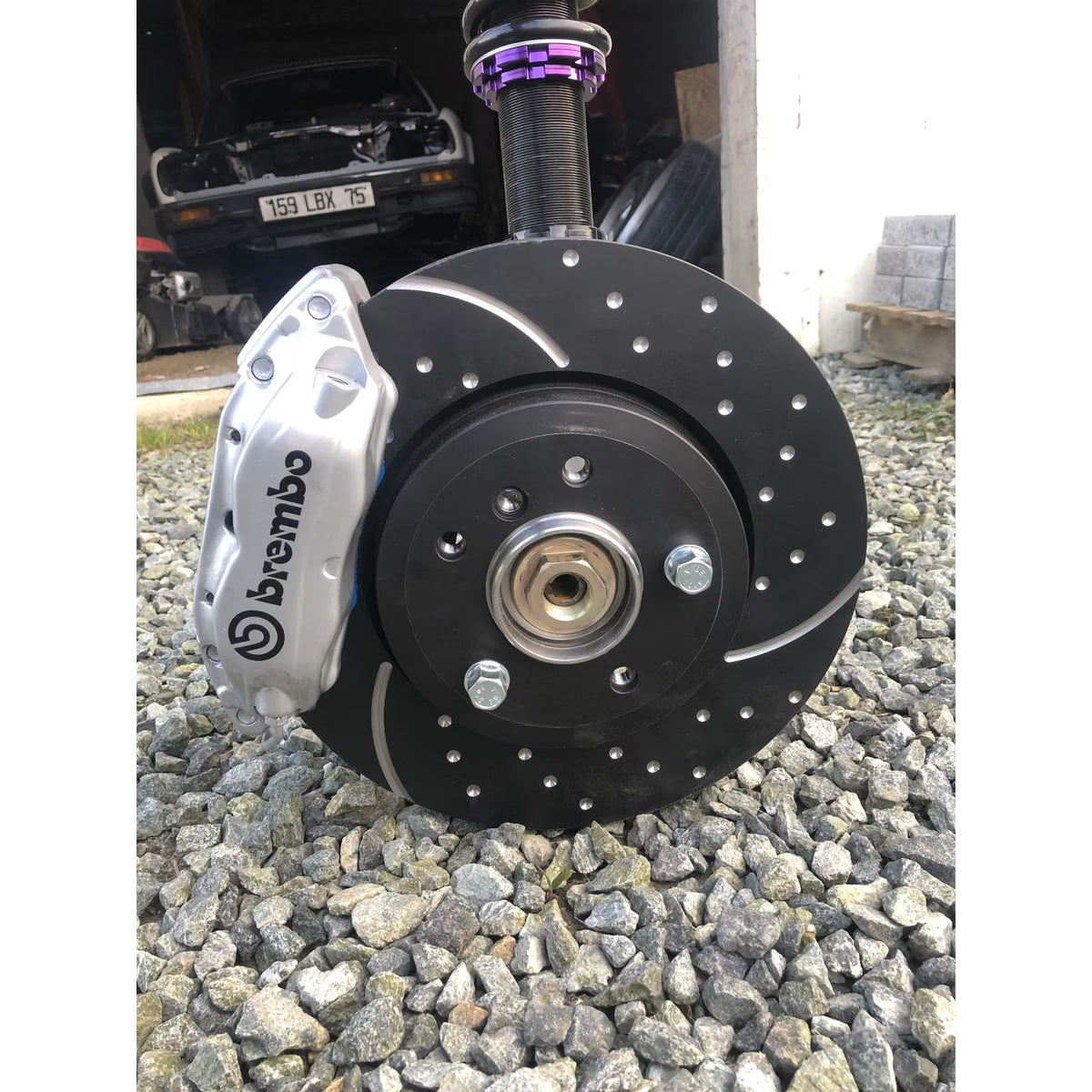 Kit Conversion IRP 5 Trous, Moyeux E46 330i et Etriers Brembo E38 pour BMW E30
