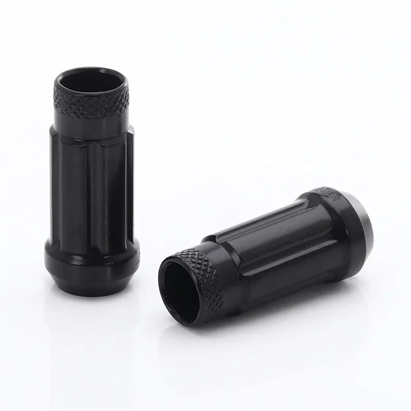 Ecrous JN4 Noirs en Acier Forgé M12x1.5 (Débouchants, Pack de 20) - Rasl'Bitume