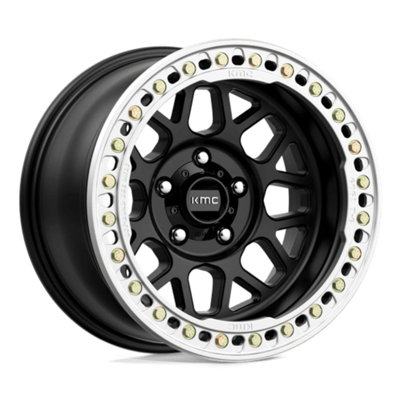 KMC KM235 Grenade Crawl Beadlock 17X8.5 5x127 ET0, Noir Satiné