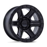 KMC KM551 Outrun 17X8.5 6x139.7 ET18, Noir Mat, Rebord Brillant