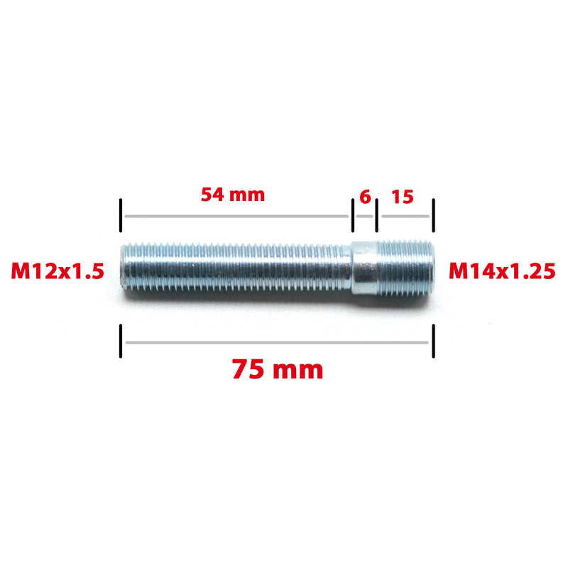 Einschraub-Radbolzen - Umrüstung M14x1.25 auf M12x1.5