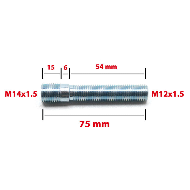 Einschraub-Radbolzen - Umrüstung M14x1.5 auf M12x1.5