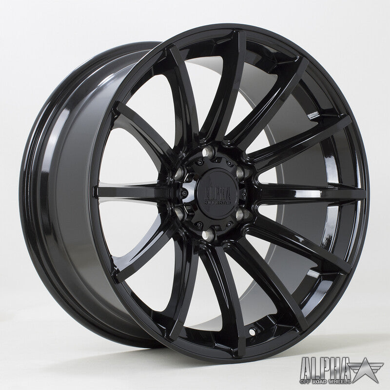 Rota Machete 20x9" 6x139.7 ET10, Noir Brillant