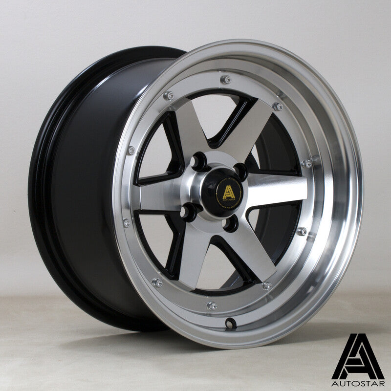 Autostar Magic 15x8" 4x114.3 ET20, Noir Mat & Poli