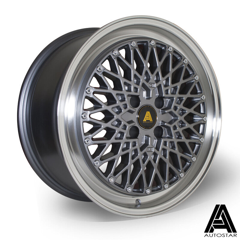 Autostar Minus 17x8" 4x108 ET35, Gunmetal, Rebord Poli