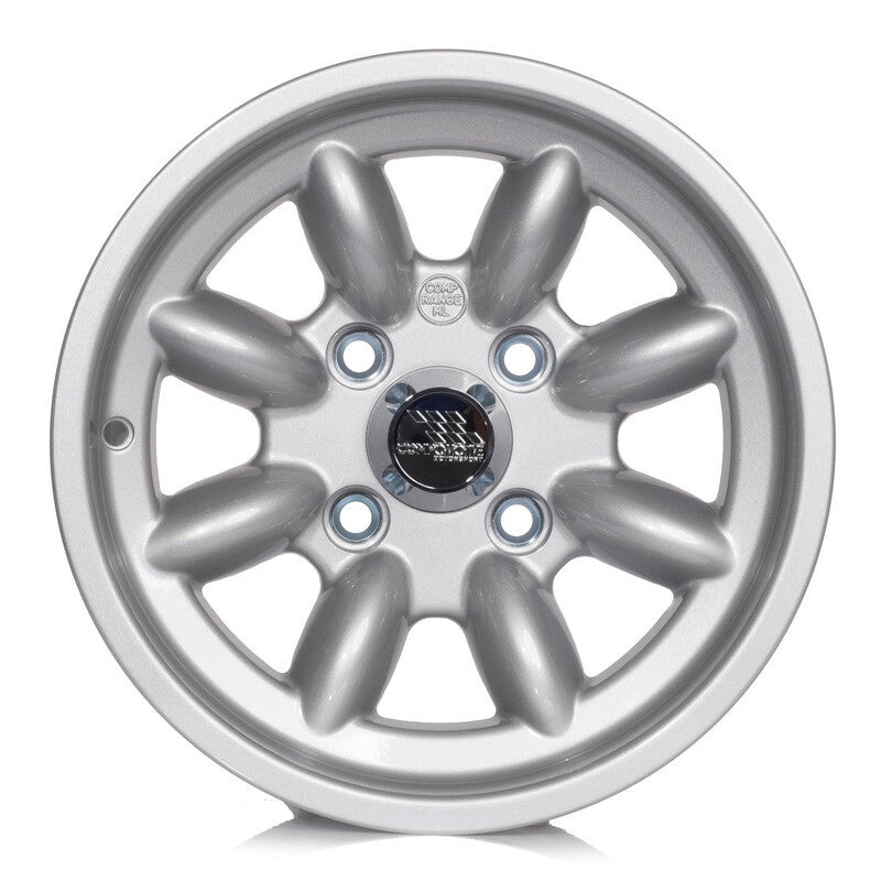 Jante Compomotive ML 1372 13x7" 4x100 ET0, Argent (VW/Opel/BMW - 73 mm)