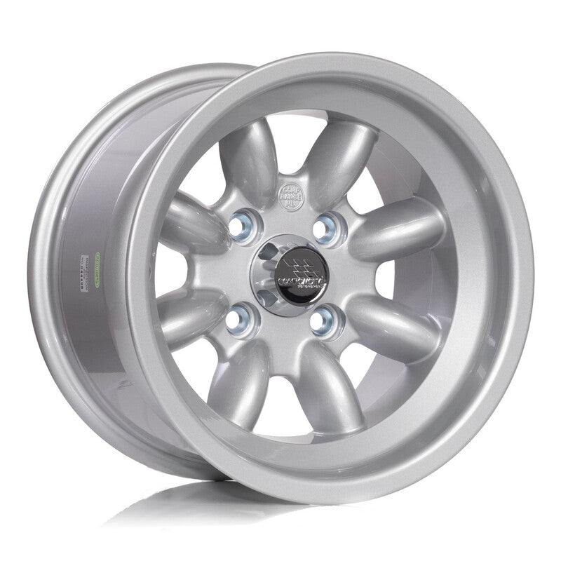 Jante Compomotive ML 1381 13x8" 4x100 ET-12, Argent (VW/Opel/BMW - 73 mm)