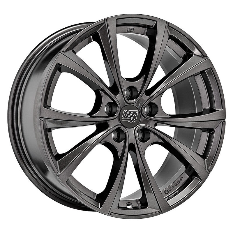 MSW 27T 18x8,5" 5x114,3 ET40, Gris Foncé Brillant