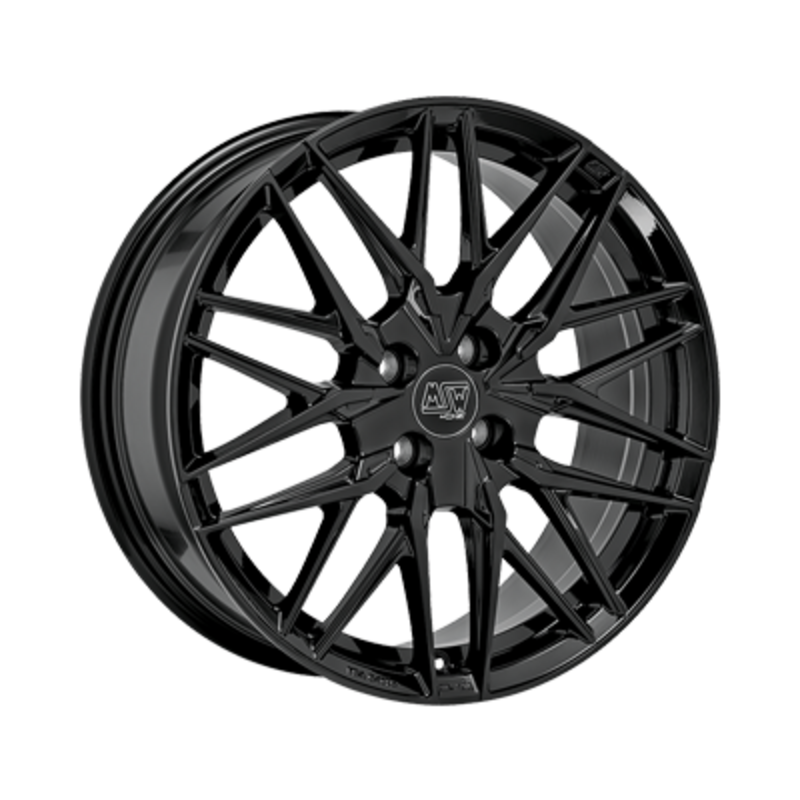 MSW 50-4 17x7" 4x108 ET20, Noir / Brillant