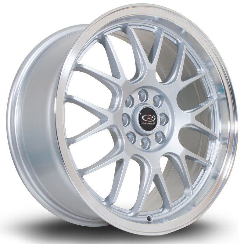 Rota MXR 17x7.5" 4x100/108 ET40, Gris Argenté / Poli