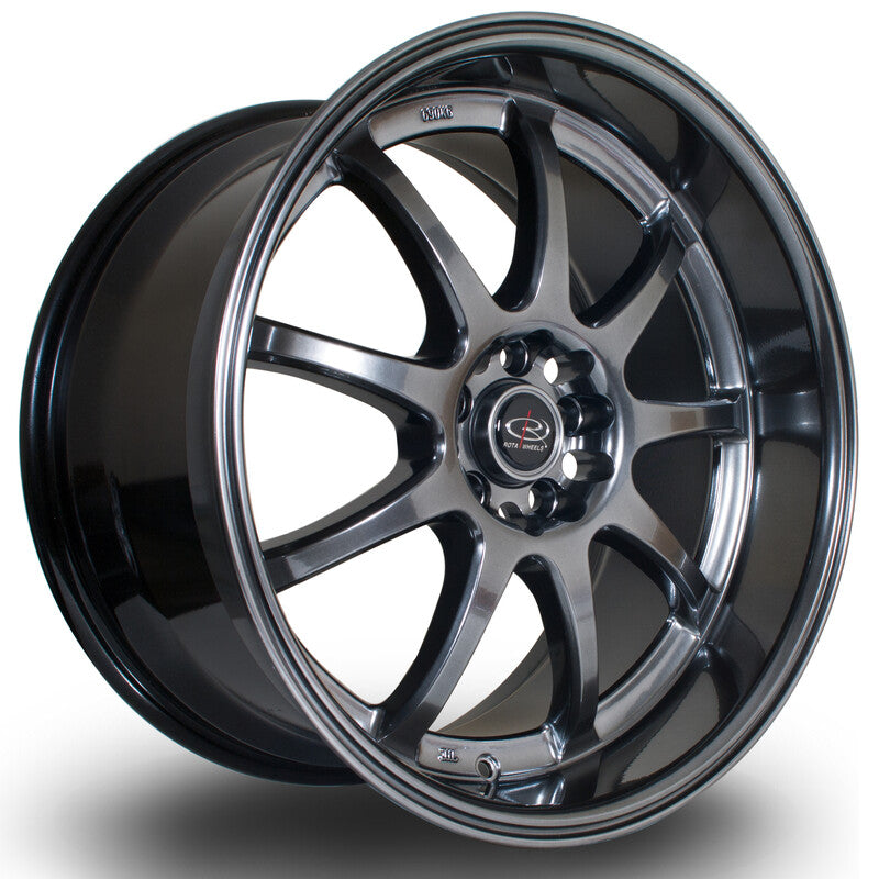 Rota P1R 18x9.5" 5x100 ET38, Hyper Black