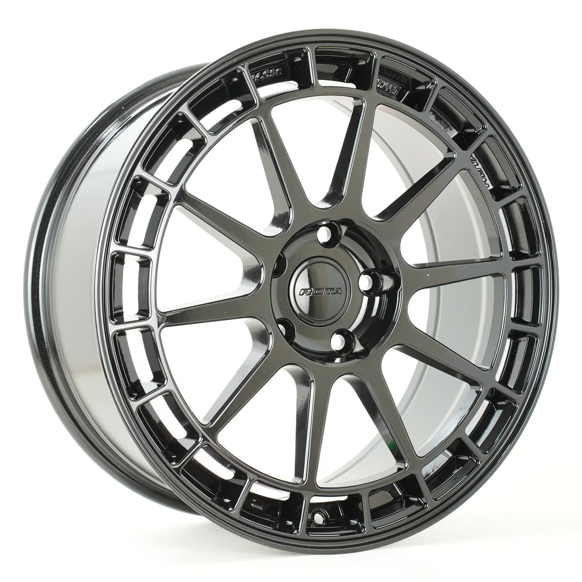 Rota Recce 18x8" 4x108 ET40, Noir Brillant
