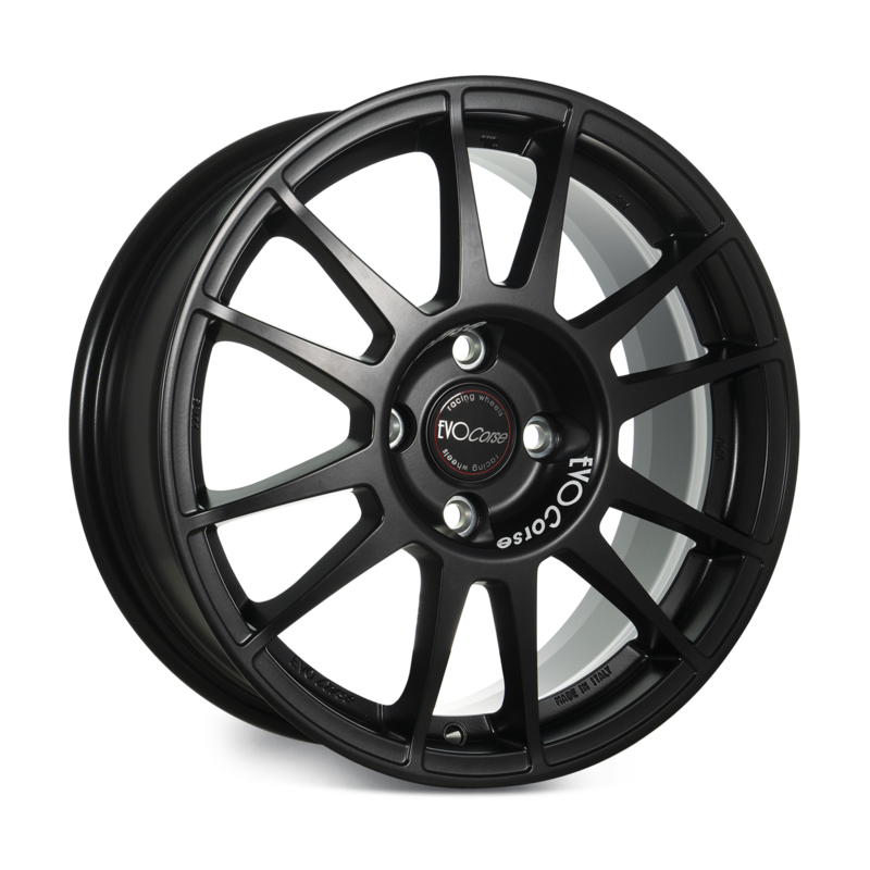 Evo Corse SanremoCorse 16x6.5" 4x100 ET31, Noir Mat (Renault Clio Rally 5)