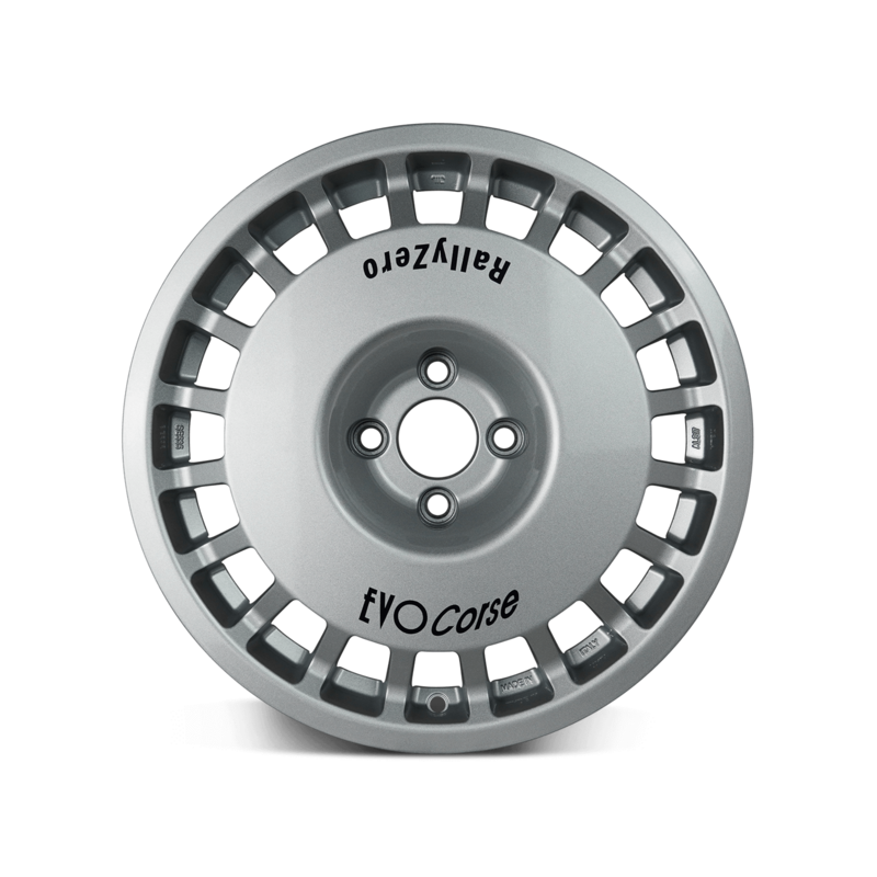 Evo Corse RallyZero 17x8" 5x98 ET25, Gris Argenté