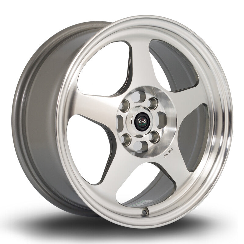 Rota Slipstream 16x7" 4x100 ET40, Gris Argenté / Poli