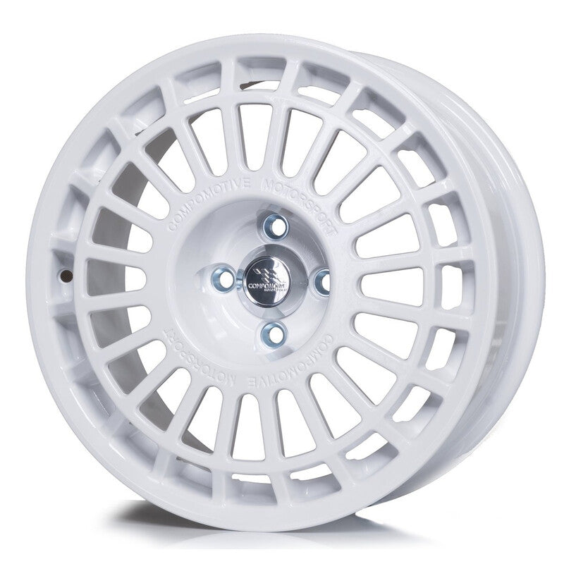 Jante Compomotive TH2 1671 16x7" 4x100 ET25, Blanc (VW/BMW E30 - 73 mm)