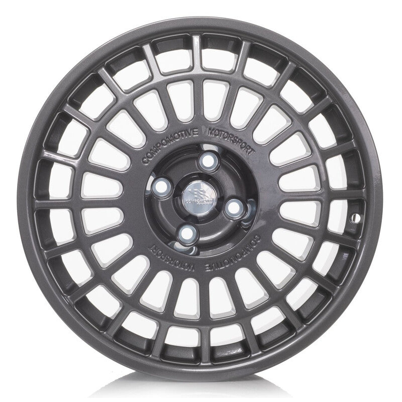 Jante Compomotive TH2 1781 17x8" 4x108 ET35, Gris Métallisé (Ford - 63.5 mm)