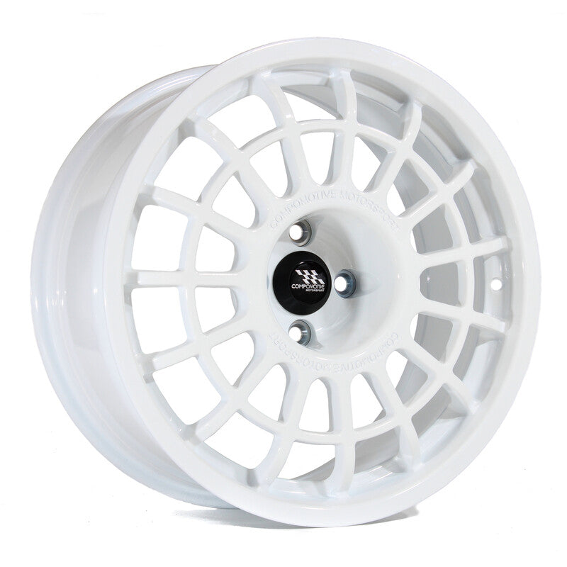 Jante Compomotive TH2 1882 18x8" 5x114.3 ET35, Blanc (Mitsubishi Evo 5-10/Toyota GR Yaris - 67.1 mm)