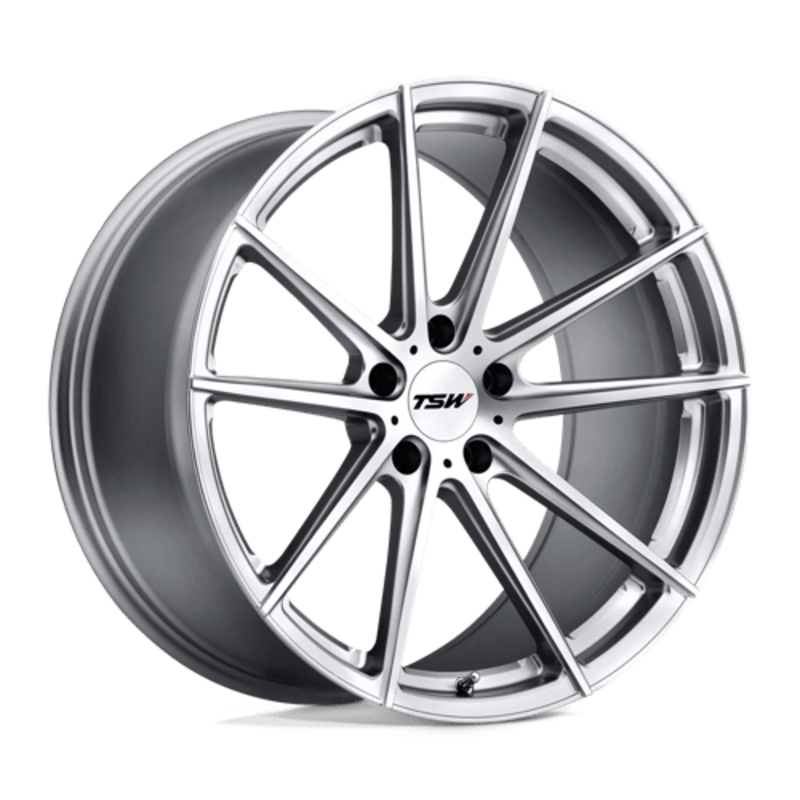 TSW Bathurst 20X9 5x120 ET35, Gris Argenté, Branches Polies