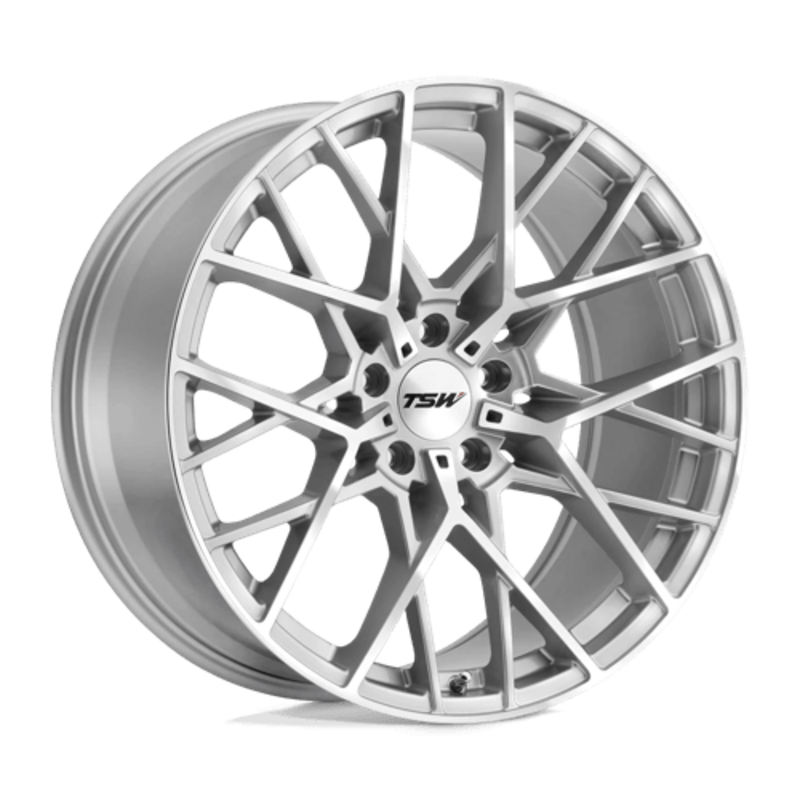 TSW Sebring 20X10 5x112 ET40, Gris Argenté, Branches Polies