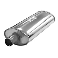 Silenziatore di scarico Simons Ovale Big in acciaio inox