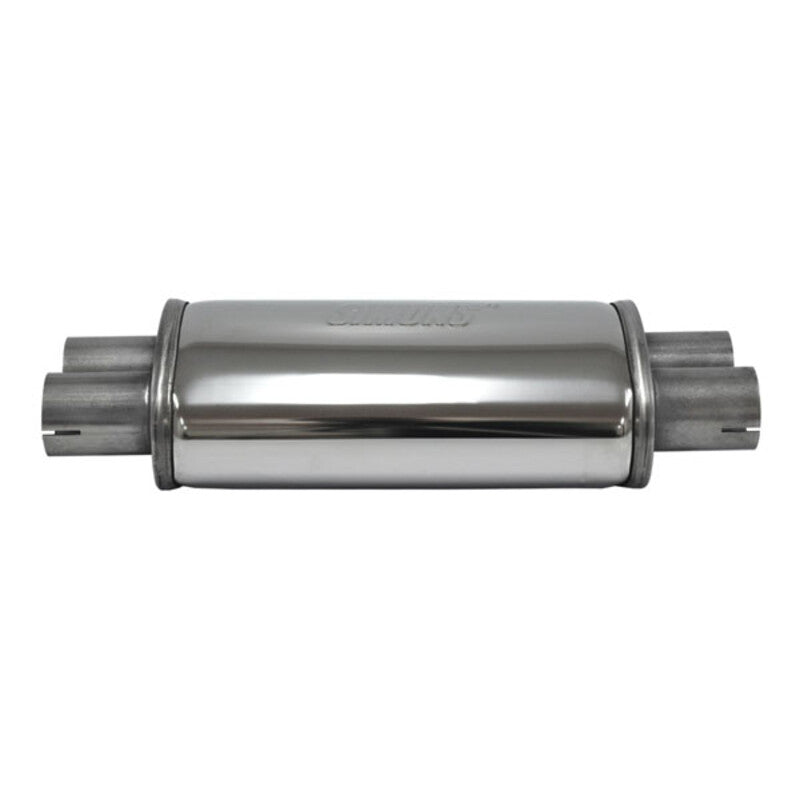 Silencieux d'Echappement Simons Ovale Duo en Inox