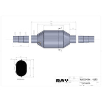 Catalyseur 400 Cellules Ø57.1 mm (2.25