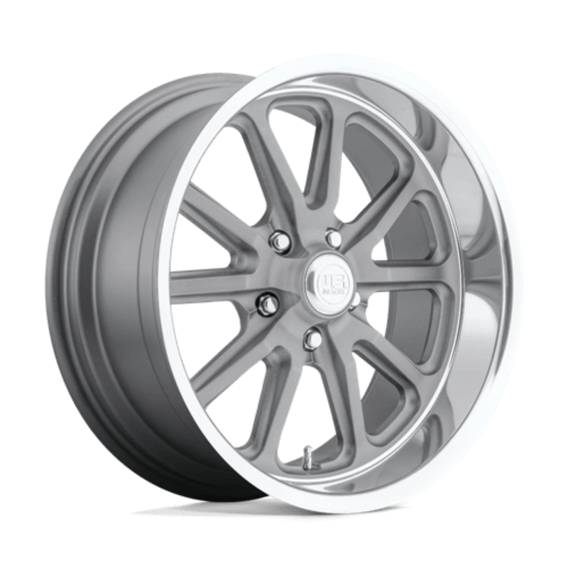 US Mag U111 Rambler 20X10.5 5x127 ET20, Gris Texturé, Rebord Diamant