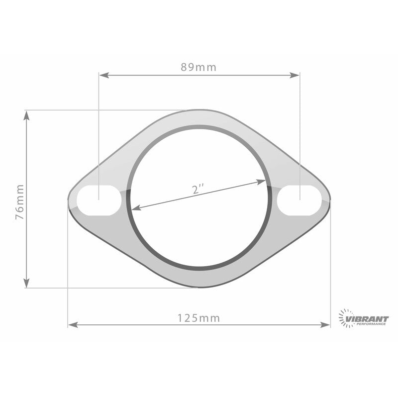Joint d'Echappement Vibrant Performance 51 mm - 2" (2 Trous)