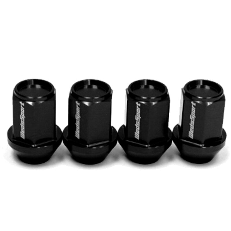 Black Forged Steel WedsSport Lug Nuts M12x1.5 (Pack of 4)