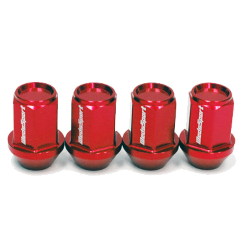 Dadi WedsSport rossi in alluminio forgiato M12x1.5 (confezione da 4)
