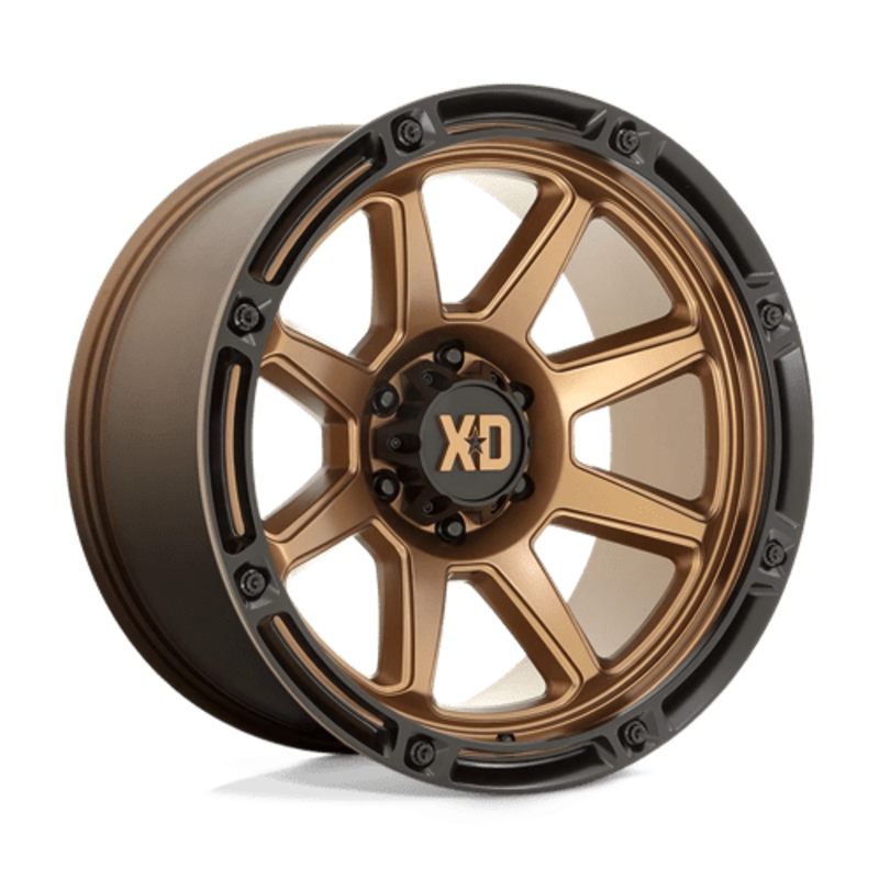 XD XD863 20X9 5x127 ET0, Bronze Mat, Rebord Noir