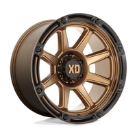 XD XD863 20X9 5x127 ET0, Bronze Mat, Rebord Noir