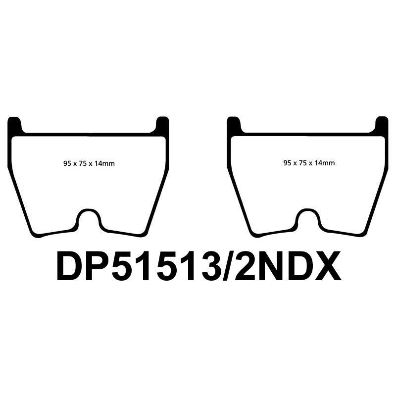 Plaquettes EBC BlueStuff pour Kits Gros Freins D2 Racing – vue 4
