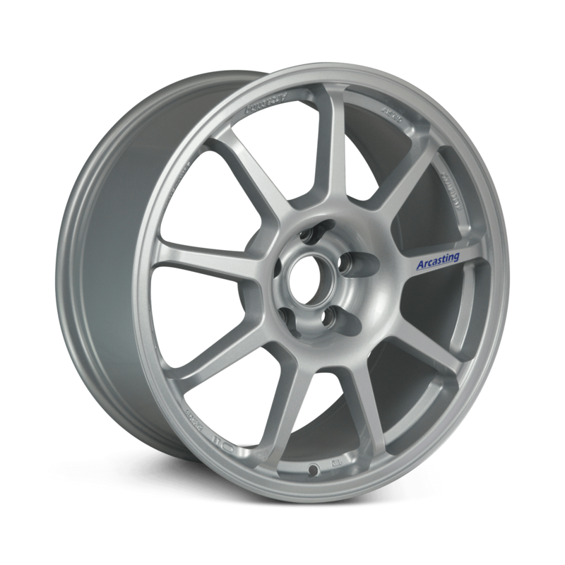 Evo Corse Z.A.R. 18x8" 5x114.3 ET28, Gris Argenté (Mitsubishi / Toyota)
