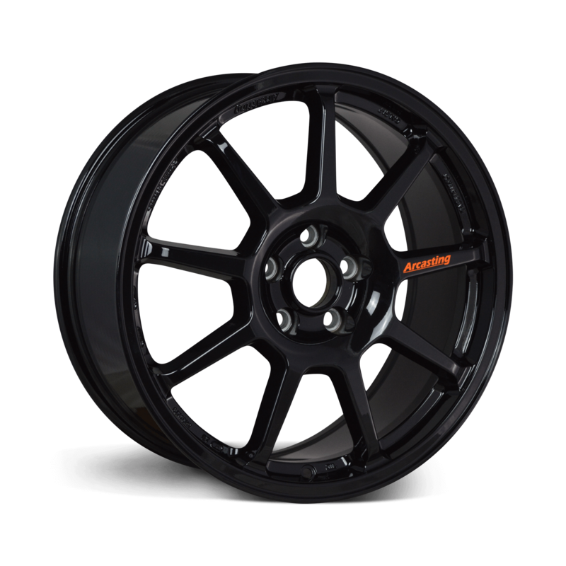 Evo Corse Z.A.R. 18x8" 5x114.3 ET34, Noir Brillant — visuel du modèle Z.A.R. en Noir Brillant