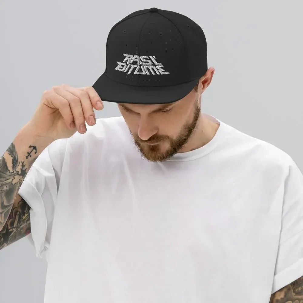 Casquette Snapback crew blanc Rasl'Bitume