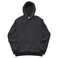 Rasl'bitume stories geborduurd suède fleece sweatshirt